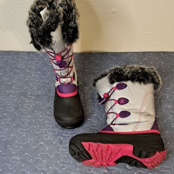 Kamik Stylish Winter Boots with Faux Fur Trim size 5 - Picture 1 of 8